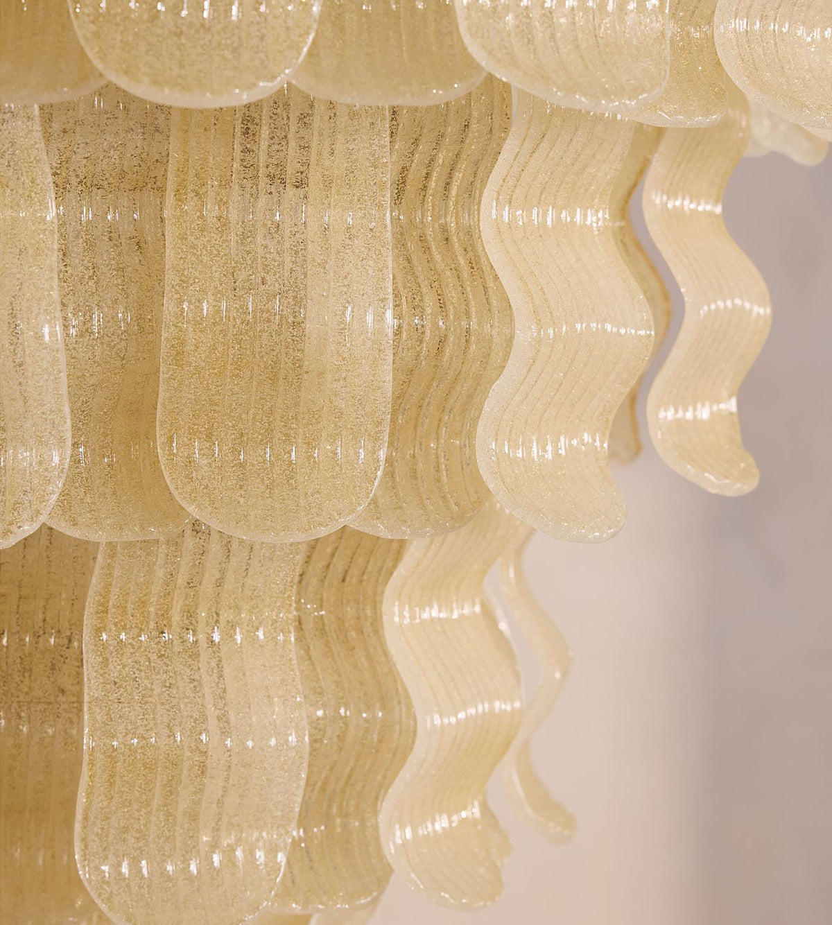 Borzi Lustre en Verre Jaune Feuille Luxueuse