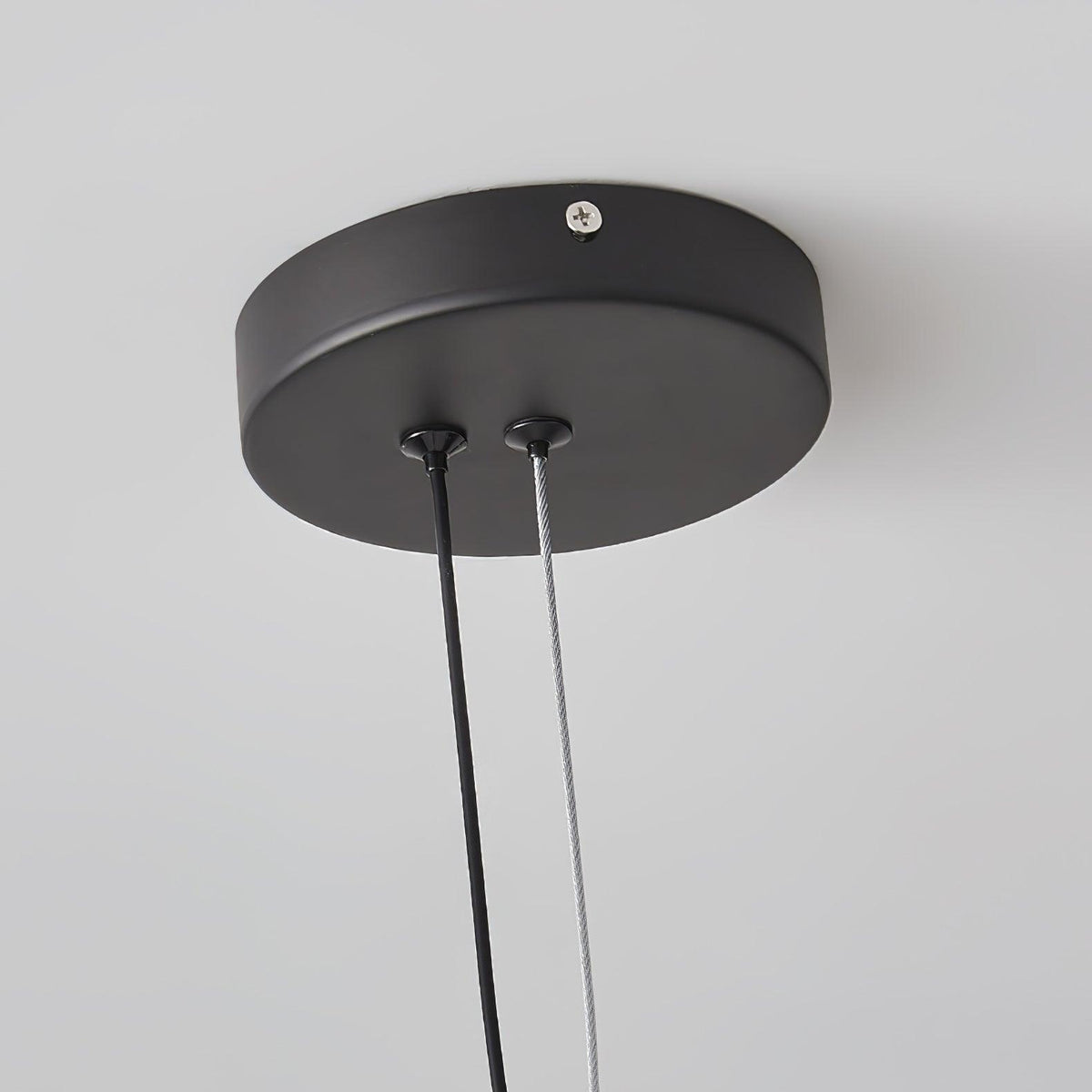 Doveon Suspension Lampe Anneau Noir Rond