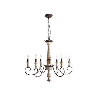 Zonorira Lustre en Bois Industriel Vintage
