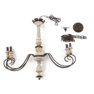 Zonorira Lustre en Bois Industriel Vintage