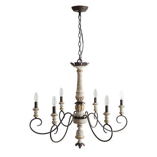 Zonorira Lustre en Bois Industriel Vintage