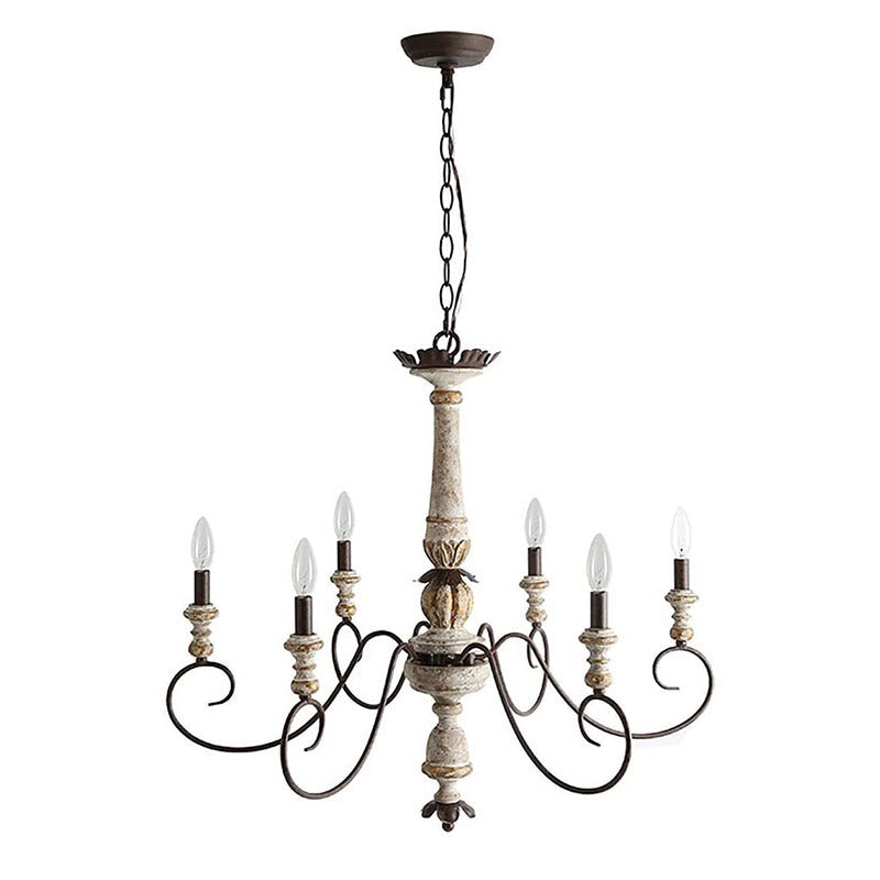 Zonorira Lustre en Bois Industriel Vintage