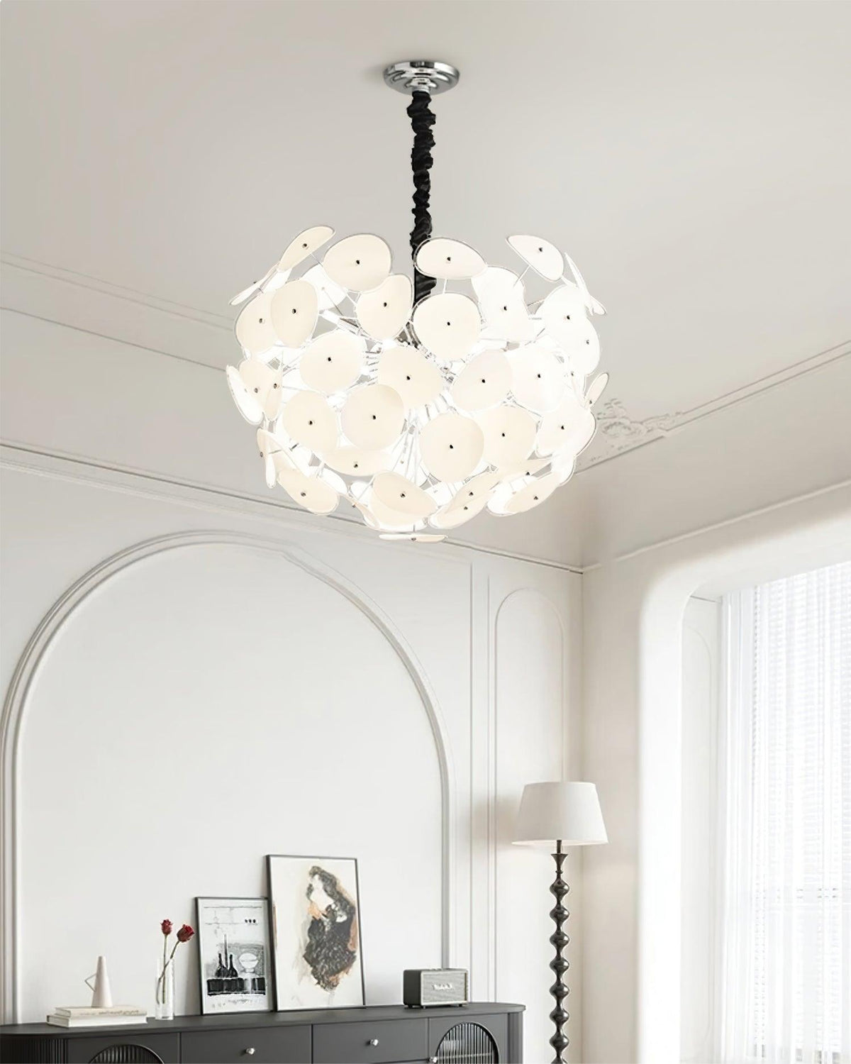 Orcariol Lustre en Verre Futuriste