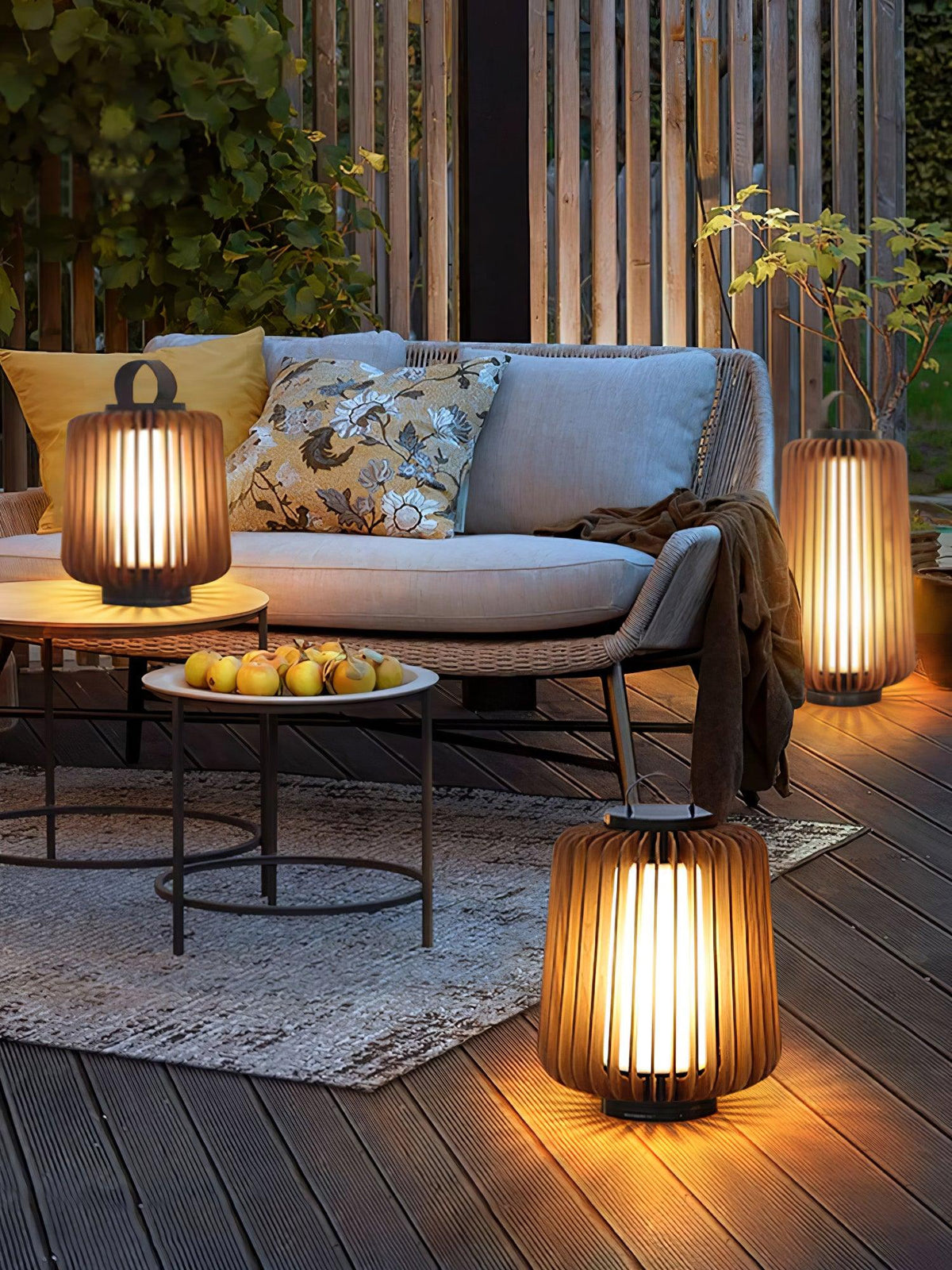 Nelius Lanterne en Bois Luminaire Extérieur