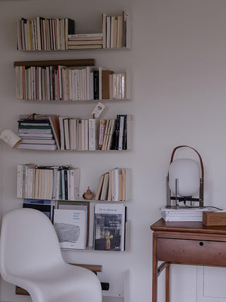 Harper Minimalist Glass Table Lamp-Neutral Decor