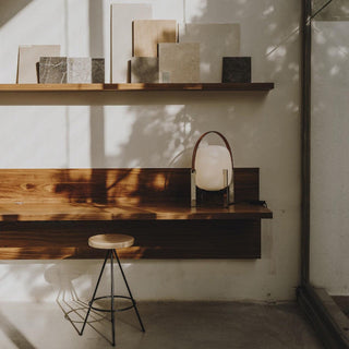 Harper Minimalist Glass Table Lamp-Neutral Decor