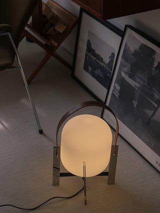 Harper Minimalist Glass Table Lamp-Neutral Decor