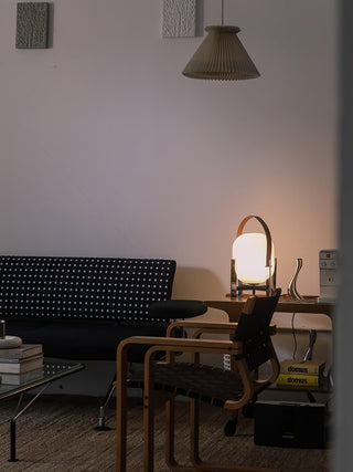Harper Minimalist Glass Table Lamp-Neutral Decor