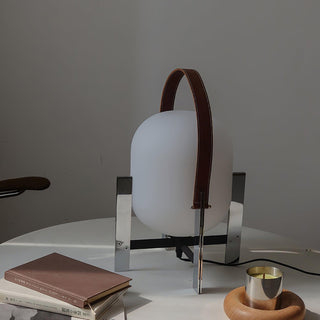 Harper Minimalist Glass Table Lamp-Neutral Decor