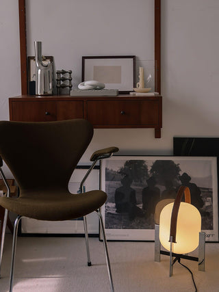 Harper Minimalist Glass Table Lamp-Neutral Decor