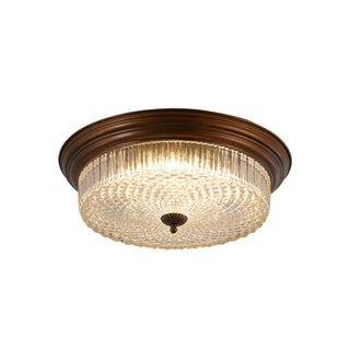 Ulcarir Lampe de Plafond Métal Verre Rétro Minimaliste Moderne