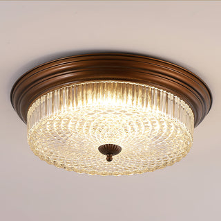 Ulcarir Lampe de Plafond Métal Verre Rétro Minimaliste Moderne