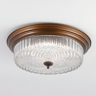 Ulcarir Lampe de Plafond Métal Verre Rétro Minimaliste Moderne
