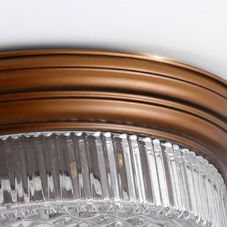 Ulcarir Lampe de Plafond Métal Verre Rétro Minimaliste Moderne