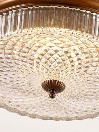 Ulcarir Lampe de Plafond Métal Verre Rétro Minimaliste Moderne