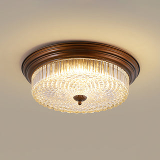 Ulcarir Lampe de Plafond Métal Verre Rétro Minimaliste Moderne