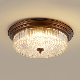 Ulcarir Lampe de Plafond Métal Verre Rétro Minimaliste Moderne
