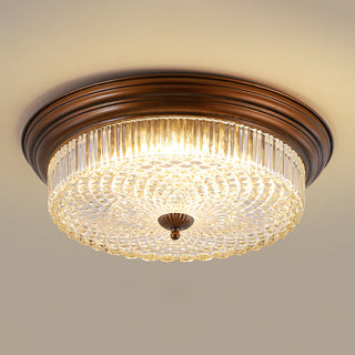 Ulcarir Lampe de Plafond Métal Verre Rétro Minimaliste Moderne