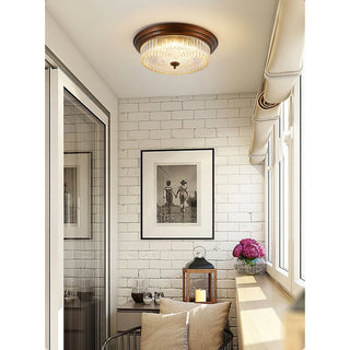 Ulcarir Lampe de Plafond Métal Verre Rétro Minimaliste Moderne
