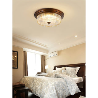 Ulcarir Lampe de Plafond Métal Verre Rétro Minimaliste Moderne