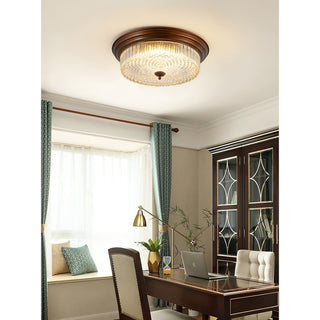 Ulcarir Lampe de Plafond Métal Verre Rétro Minimaliste Moderne