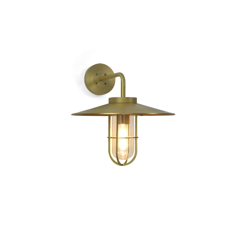 Portree Wall Light in brass finish against a neutral background.