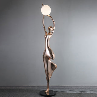 Emiryra Golden Sculptural Lampadaire