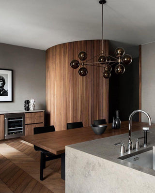 Possini Euro Gable Modo Chandelier-Neutral Decor