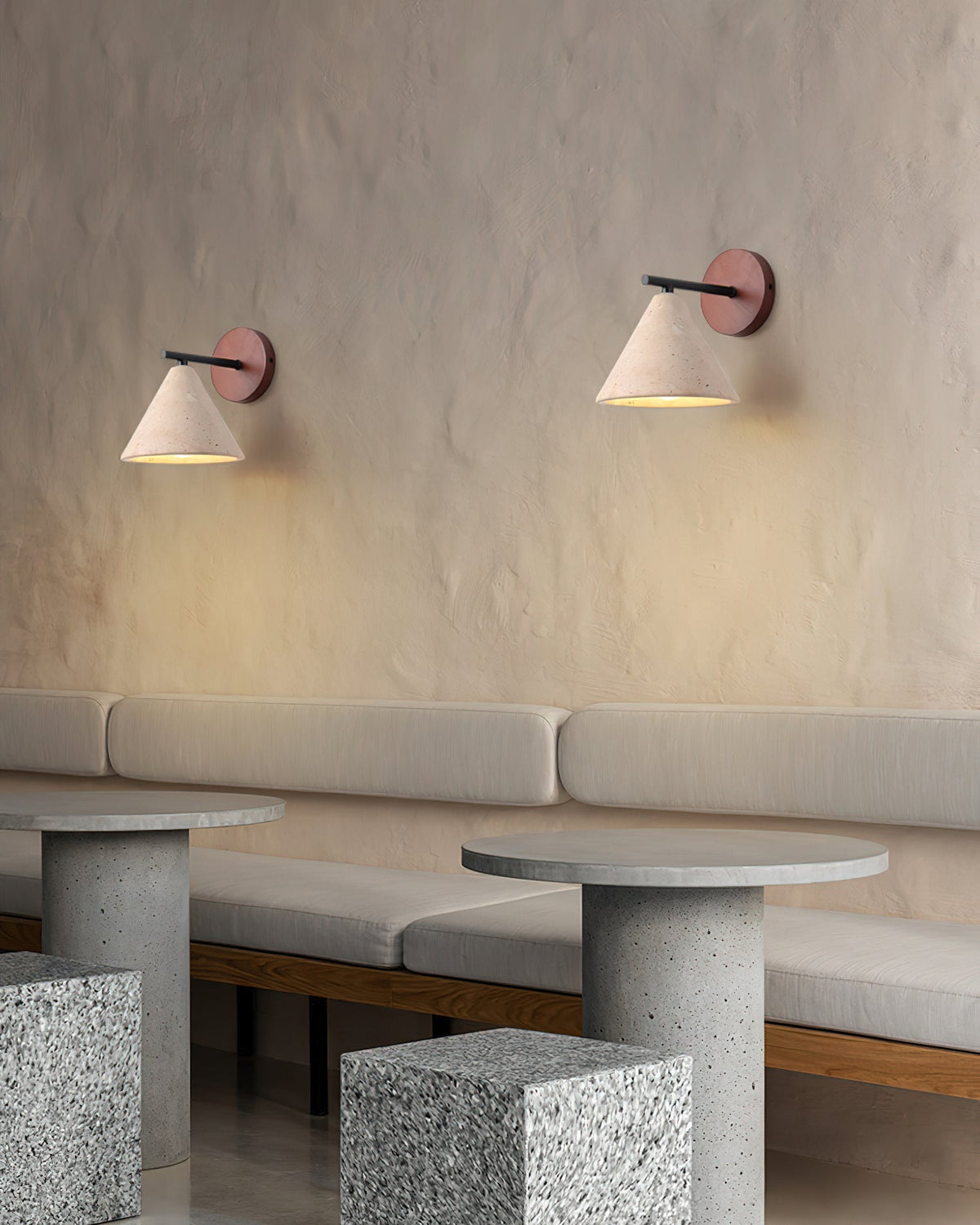 Lifestyle image of the Possio Wall Light in a bedroom.