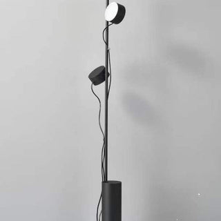 Arisha Lampadaire Linéaire Minimaliste, Métal/Acrylique, Noir, Salon