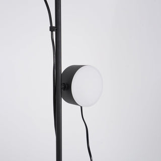 Arisha Lampadaire Linéaire Minimaliste, Métal/Acrylique, Noir, Salon