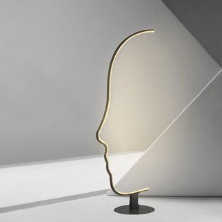 Ray Lampe sur pied Led visage de humain postmoderne pour la chambre