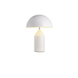 Mira Lampe de Table Champignon Minimaliste, Métal, Noir/Blanc/Or, Chambre