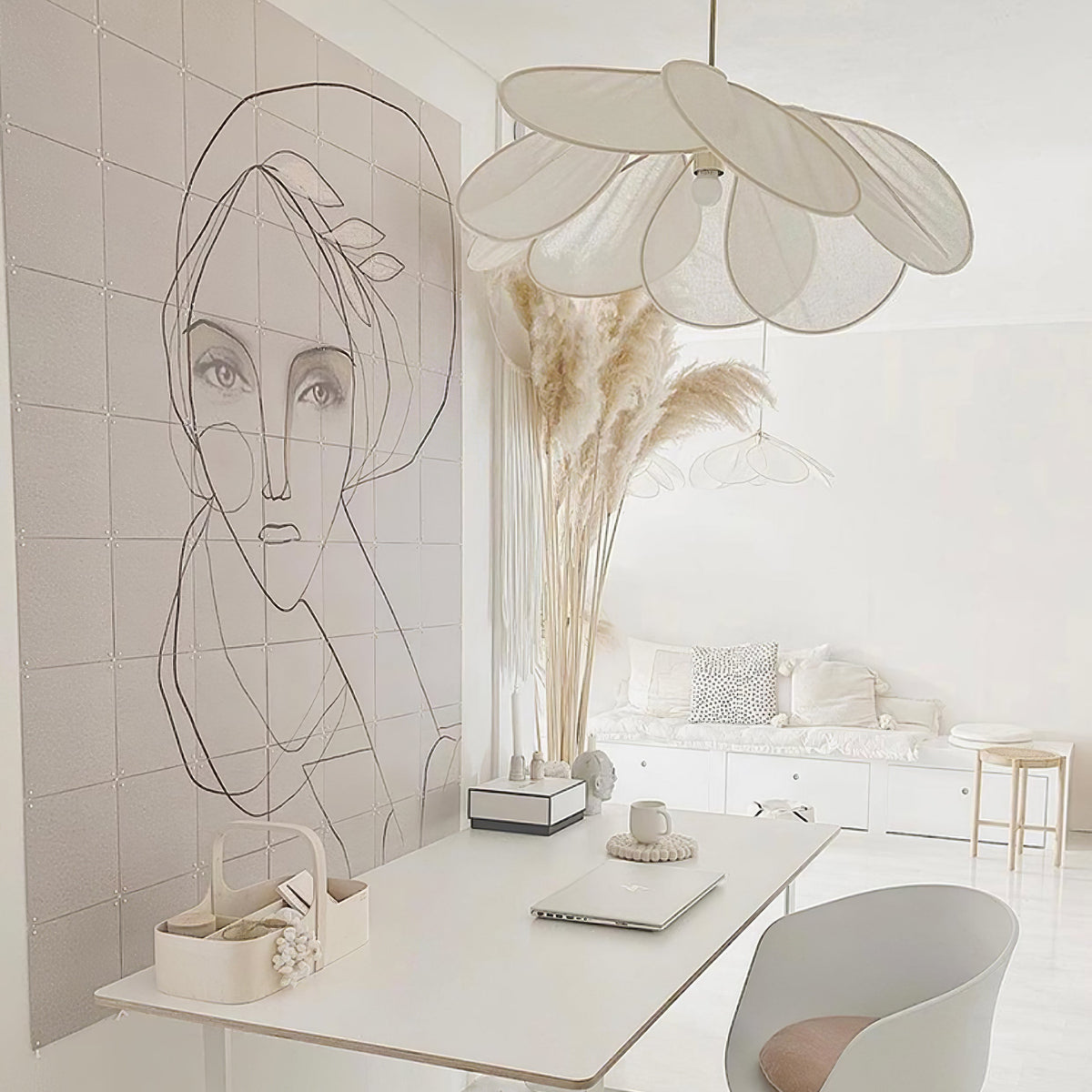 Zerithire Suspension en Tissu Inspiration Naturelle