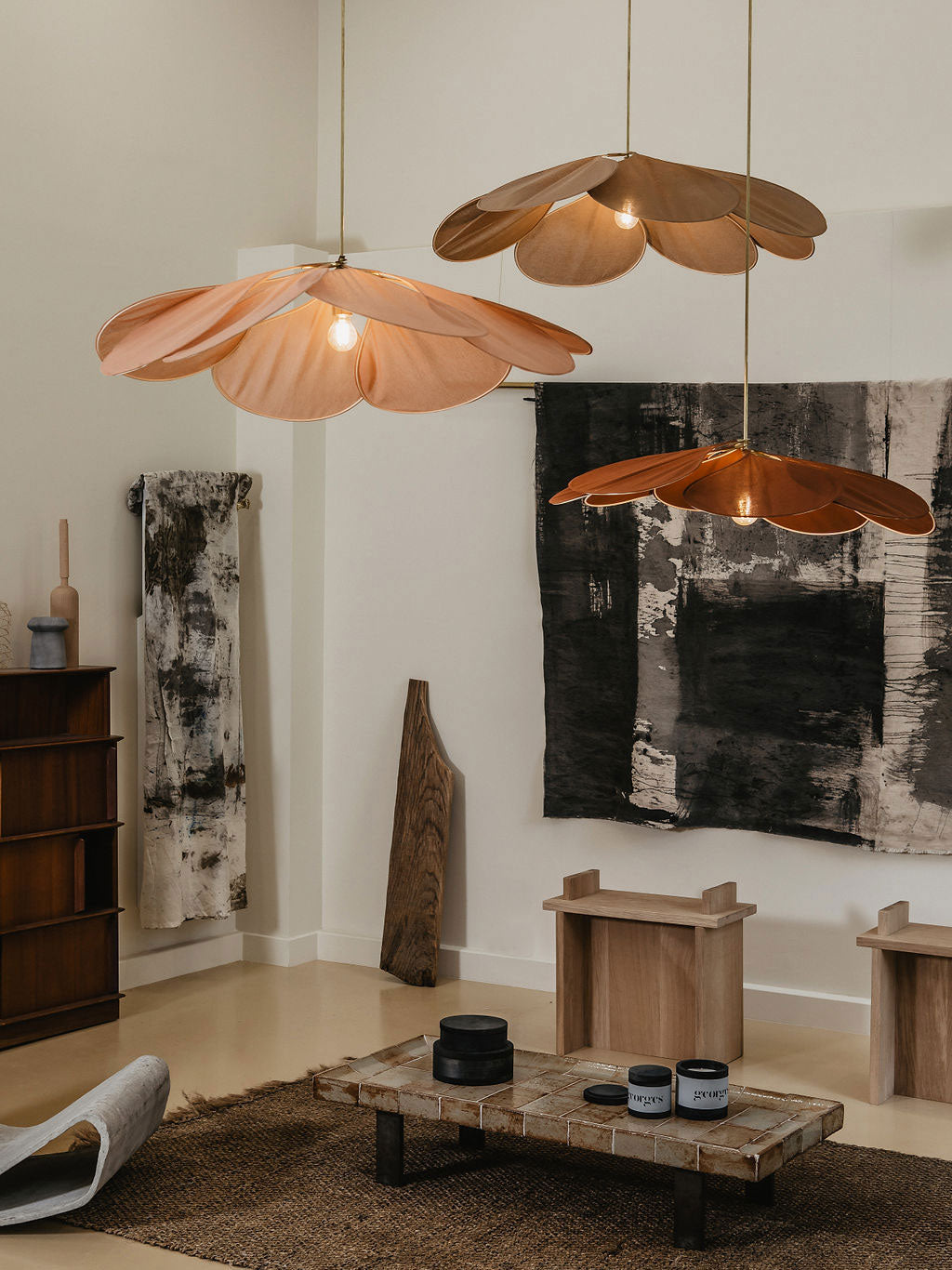 Zerithire Suspension en Tissu Inspiration Naturelle