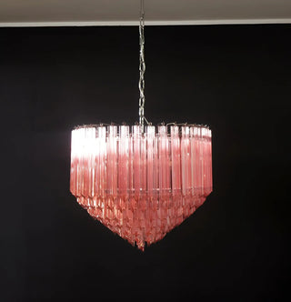 Aurora Lustre Rose Verre Prismes Géométrique