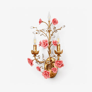 Rose Wall Sconce-Neutral Decor