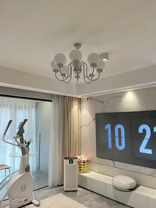 Lustra Lustre Globe Chrome