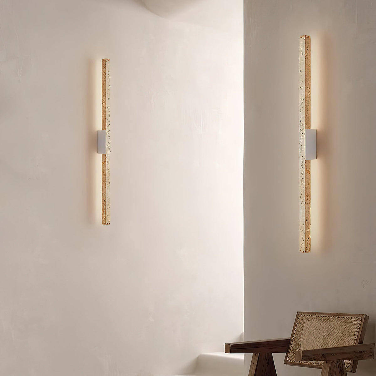 Vivyna Applique Murale Minimaliste En Travertin
