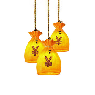 Eurmira Suspension Poche en Résine Art Unique