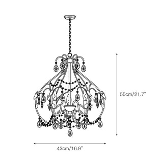 Ivsolarae Lustre Postmoderne en Cristal Ee Luxe