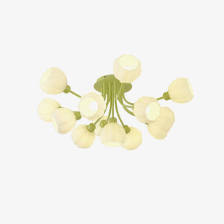 Zenorarae Plafonnier en Verre Matcha Élégant