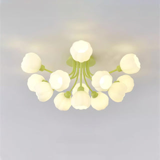 Zenorarae Plafonnier en Verre Matcha Élégant