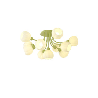 Zenorarae Plafonnier en Verre Matcha Élégant