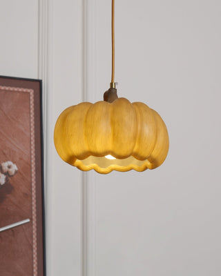 Duzy Pumpkin Lampe Suspendue Résine Vintage Japonaise-Luire