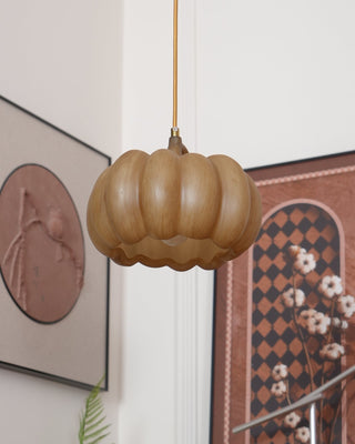 Duzy Pumpkin Lampe Suspendue Résine Vintage Japonaise-Luire
