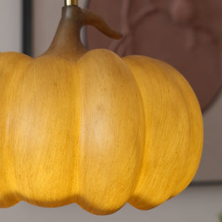Duzy Pumpkin Lampe Suspendue Résine Vintage Japonaise-Luire