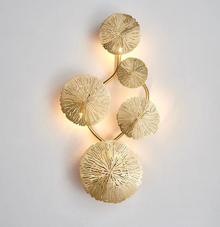 Lustra Applique Murale Feuille De Lotus En Laiton-Luire