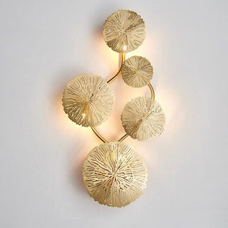 Lustra Applique Murale Feuille De Lotus En Laiton-Luire