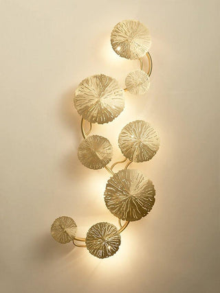 Lustra Applique Murale Feuille De Lotus En Laiton-Luire